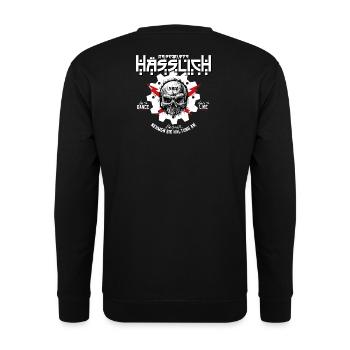 EBM - Electronic Body Music - Unisex Pullover - Schwarz - Hinten - Michal (187cm)