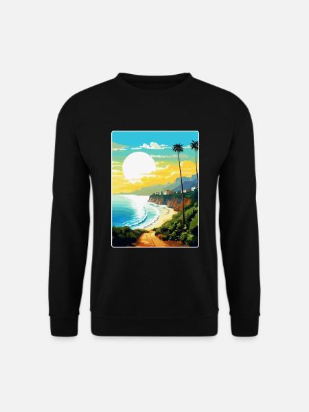 Teneriffa Spanien Vintage Reiseplakat Souvenir WPA - Unisex Pullover - Schwarz