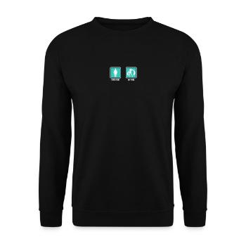 Hatsune Miku - YOUR GIRL MY GIRL - Vocaloid Musik - Unisex Pullover - Schwarz - Vorne - Alina (178cm) & Michal (187cm)