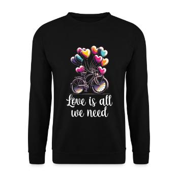 Songtexte Musikliebhaber Songwriter Musikfestival - Unisex Pullover - Schwarz - Vorne - Alina (178cm) & Michal (187cm)