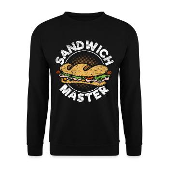 Sandwich Maker Sandwiches - Unisex Pullover - Schwarz - Vorne - Alina (178cm) & Michal (187cm)