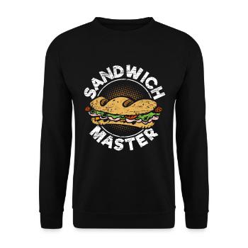 Sandwich Maker Sandwiches - Unisex Pullover - Schwarz - Vorne - Alina (178cm) & Michal (187cm)
