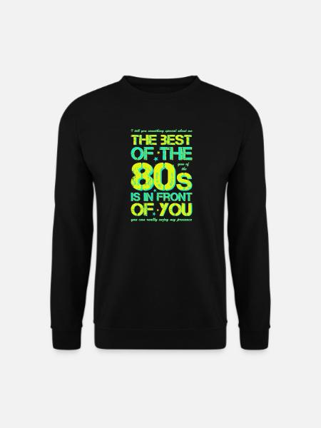 80s Achtziger Jahre 80er - Unisex Pullover - Schwarz