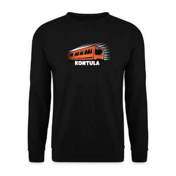 06-KONTULA HELSINKI Textil- und Geschenkprodukte - Unisex Pullover - Schwarz - Vorne - Alina (178cm) & Michal (187cm)