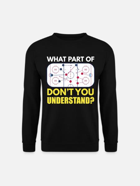 Eishockey Trainer Trainingsboard Theorie - Unisex Pullover - Schwarz