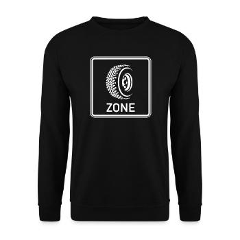 Zone Off Road Schlamm-Fan - Unisex Pullover - Schwarz - Vorne - Alina (178cm) & Michal (187cm)