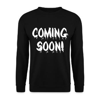 Coming Soon! - Unisex Pullover - Schwarz - Vorne - Alina (178cm) & Michal (187cm)