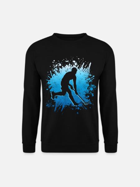Floorball Spieler Floorballer Salibandy Unihockey - Unisex Pullover - Schwarz