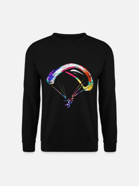 Adrenalinstarker Gleitschirm Flieger - Unisex Pullover - Schwarz