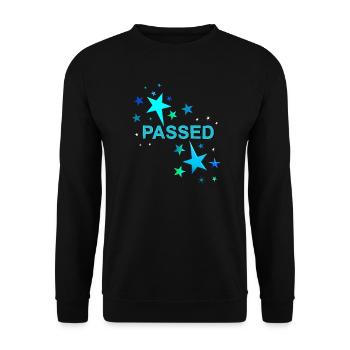 Führerschein bestanden Ausbildung bestanden Lappen - Unisex Pullover - Schwarz - Vorne - Alina (178cm) & Michal (187cm)