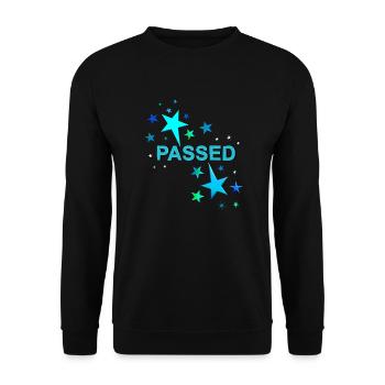 Führerschein bestanden Ausbildung bestanden Lappen - Unisex Pullover - Schwarz - Vorne - Alina (178cm) & Michal (187cm)