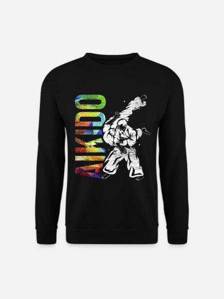 Harmonische Aikido Wurftechnik - Unisex Pullover - Schwarz
