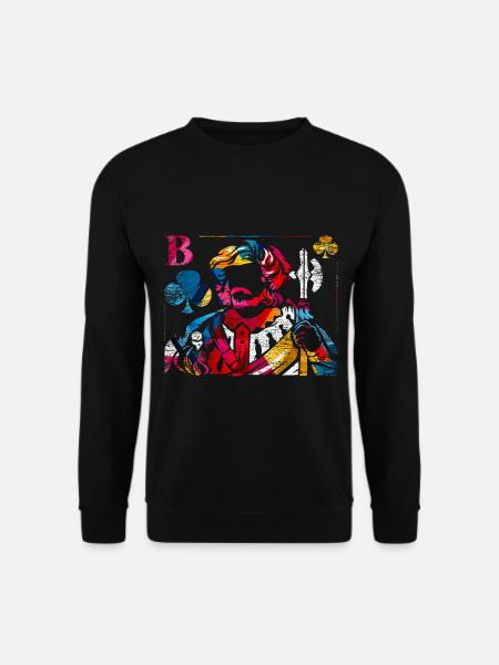 Spitzfindiger Doppelkopf Dokoabend - Unisex Pullover - Schwarz