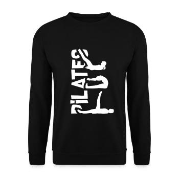 Flexible Pilates Trainingsmatte - Unisex Pullover - Schwarz - Vorne - Alina (178cm) & Michal (187cm)