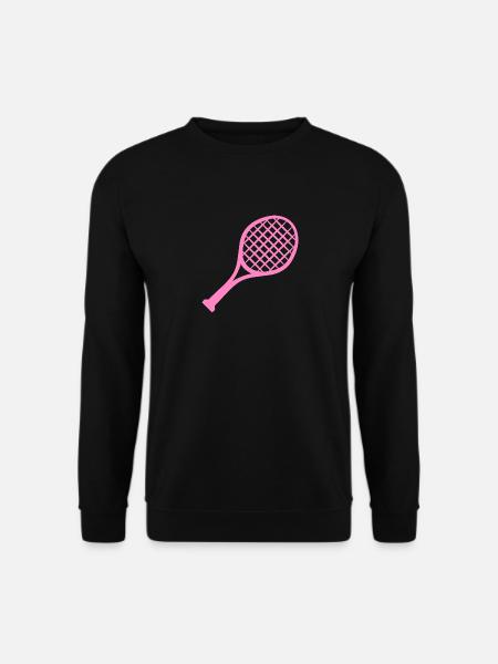 Tennis Schläger Rosa - Unisex Pullover - Schwarz