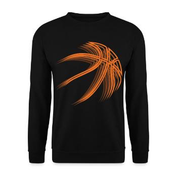 Basketball Spieler Basketballer Basketballspieler - Unisex Pullover - Schwarz - Vorne - Alina (178cm) & Michal (187cm)