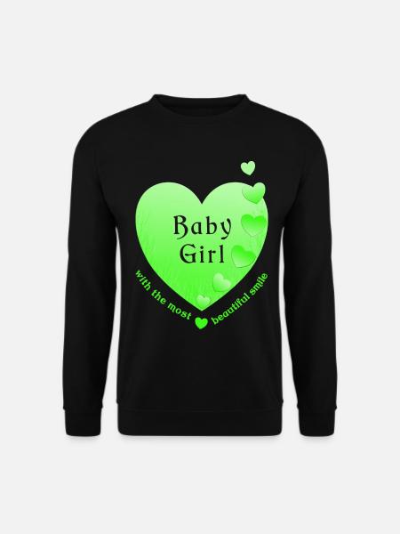 girl baby girl - Unisex Pullover - Schwarz
