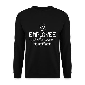 Mitarbeiter des Jahres - Unisex Pullover - Schwarz - Vorne - Alina (178cm) & Michal (187cm)