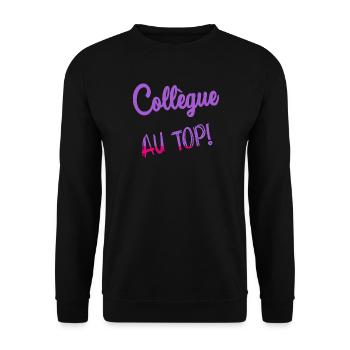 KOLLEGE - Unisex Pullover - Schwarz - Vorne - Alina (178cm) & Michal (187cm)