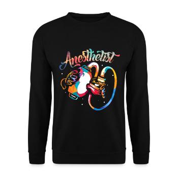 Souveräner Narkosearzt Operationssaal - Unisex Pullover - Schwarz - Vorne - Alina (178cm) & Michal (187cm)