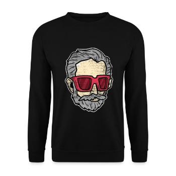 Romantischer Tschaikowsky Nussknacker - Unisex Pullover - Schwarz - Vorne - Alina (178cm) & Michal (187cm)
