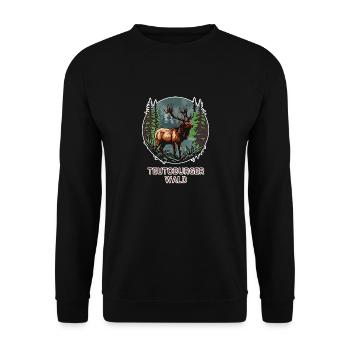 Teutoburger Wald - Unisex Pullover - Schwarz - Vorne - Alina (178cm) & Michal (187cm)