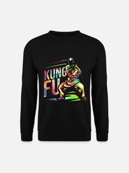Blitzschneller Kung Fu Schwarzgurt - Unisex Pullover - Schwarz