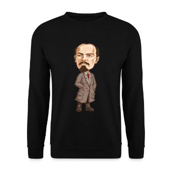 Glühender Sowjet Parteitheoretiker - Unisex Pullover - Schwarz - Vorne - Alina (178cm) & Michal (187cm)