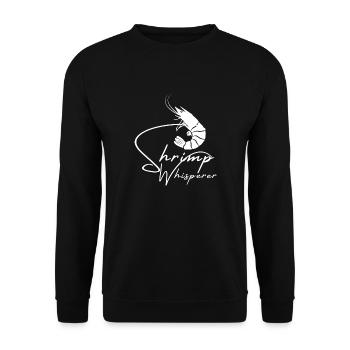 Shrimp Whisperer-Logo - Unisex Pullover - Schwarz - Vorne - Alina (178cm) & Michal (187cm)
