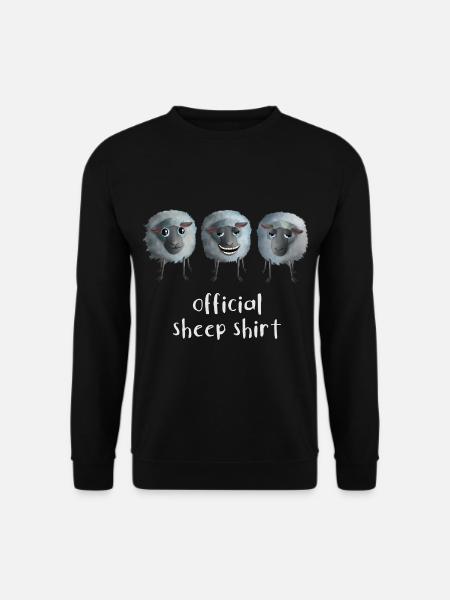 Official Sheep Shirt - Drei lustige Schafe - Unisex Pullover - Schwarz