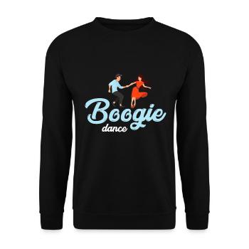 Boogie Woogie Dance - Unisex Pullover - Schwarz - Vorne - Alina (178cm) & Michal (187cm)