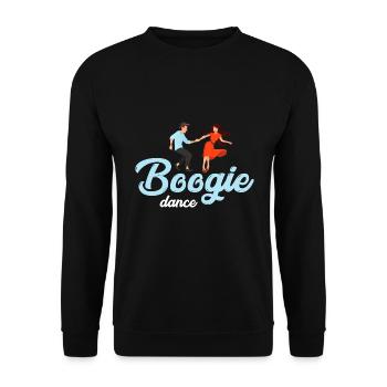 Boogie Woogie Dance - Unisex Pullover - Schwarz - Vorne - Alina (178cm) & Michal (187cm)