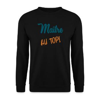 MEISTER - Unisex Pullover - Schwarz - Vorne - Alina (178cm) & Michal (187cm)