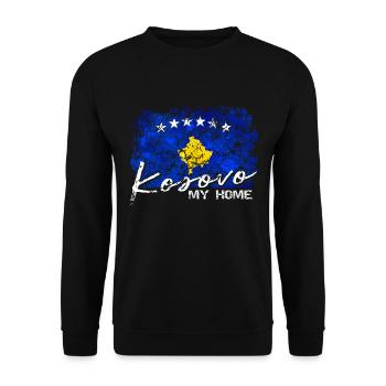 Kosovo Gift - Unisex Pullover - Schwarz - Vorne - Alina (178cm) & Michal (187cm)