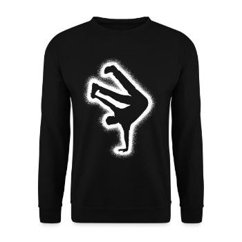 Breakdance Tanzen Breakdancer Kinder Breakdancer - Unisex Pullover - Schwarz - Vorne - Alina (178cm) & Michal (187cm)