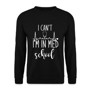 Medizinstudent Medizinstudentin Medizin Student - Unisex Pullover - Schwarz - Vorne - Alina (178cm) & Michal (187cm)