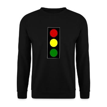 Ampel - Unisex Pullover - Schwarz - Vorne - Alina (178cm) & Michal (187cm)