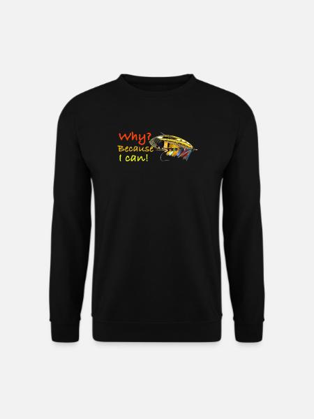 Warum, weil ich Ghost Fly kann - Unisex Pullover - Schwarz
