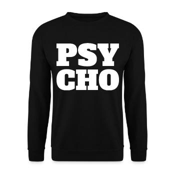 Psycho - Unisex Pullover - Schwarz - Vorne - Alina (178cm) & Michal (187cm)
