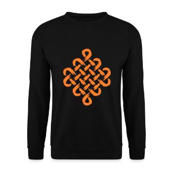 Unendlich Symbol Keltisches Symbol - Unisex Pullover - Schwarz - Vorne - Alina (178cm) & Michal (187cm)