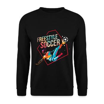 Rasanter Freestyle Ballzauber - Unisex Pullover - Schwarz - Vorne - Alina (178cm) & Michal (187cm)