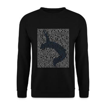 Waghalsiger Freerunning Straßensport - Unisex Pullover - Schwarz - Vorne - Alina (178cm) & Michal (187cm)