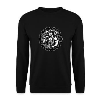 Logo du mineur - Sweat-shirt Unisexe - noir - Devant - Alina (178cm) & Michal (187cm)
