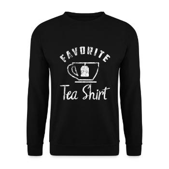 Tee - Unisex Pullover - Schwarz - Vorne - Alina (178cm) & Michal (187cm)