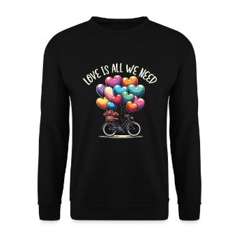 Songtexte Musikliebhaber Songwriter Musikfestival - Unisex Pullover - Schwarz - Vorne - Alina (178cm) & Michal (187cm)