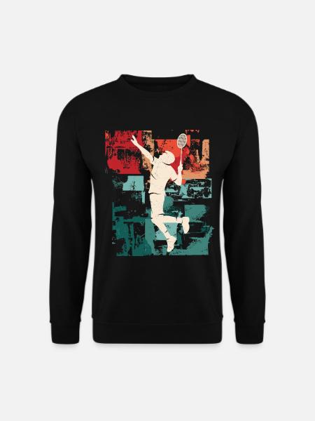 Badminton Spieler Badmintonspieler Federball - Unisex Pullover - Schwarz