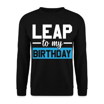Happy Birthday Schaltjahr 29. Februar Schalttag - Unisex Pullover - Schwarz - Vorne - Alina (178cm) & Michal (187cm)