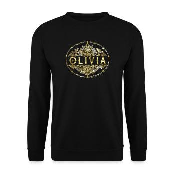 Olivia - Unisex Pullover - Schwarz - Vorne - Alina (178cm) & Michal (187cm)
