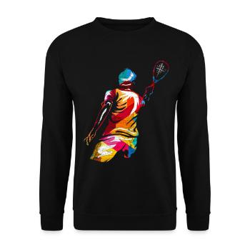 Rasanter Speedminton Straßensport - Unisex Pullover - Schwarz - Vorne - Alina (178cm) & Michal (187cm)