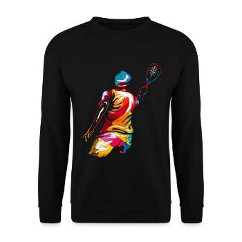 Rasanter Speedminton Straßensport - Unisex Pullover - Schwarz - Vorne - Alina (178cm) & Michal (187cm)